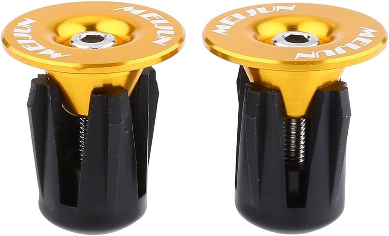 woobles Handlebar End Plug, Aluminum Handlebar Grips Handle Bar Cap Stoppers for Bicycle Cycling MTB Road(2pcs) - Image 2
